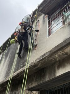 桃園市八德區透天外牆修補工程施工