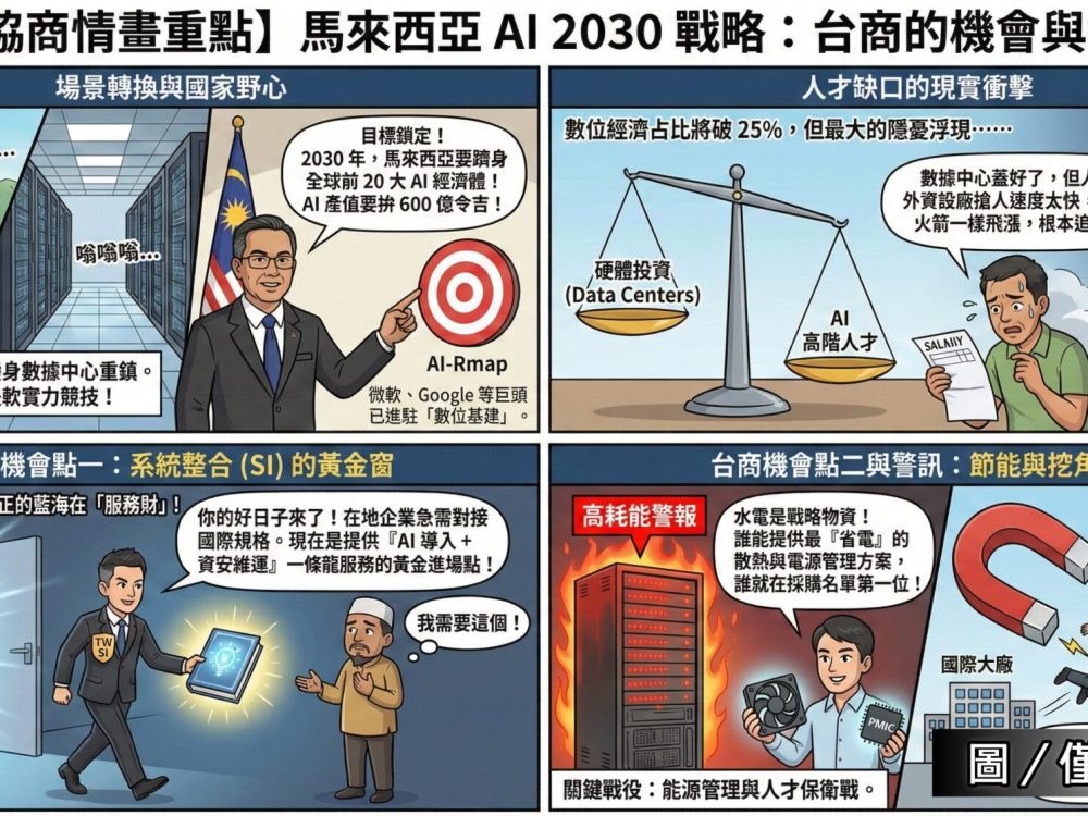 馬來西亞：力拚 2030 全球 AI 前 20 強